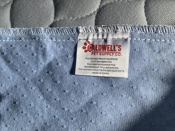 Caldwell's Pet Supply Co. 60x60 Potty Pads, Washable Pee Pads for Dogs, Reusable Pee Pad for Dogs, Puppy Potty Mat, Whelping Rug, Reusable Puppy Mat, Waterproof Rug for Dog, for Large Dog - Image 9