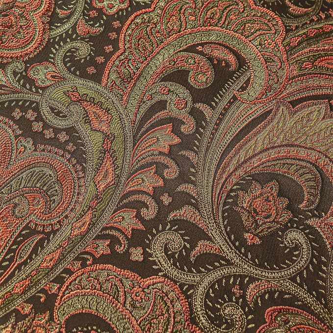 Loom and Mill Jacquard Paisley Sofa Couch Covers, Multi Color, 71"x118" | Luxury Damask Sofa Throw Cover with Tassels for 2-3 Cushion Couch, Sectional Couch Cover Sofa Slipcover for Dogs Pets - Image 7