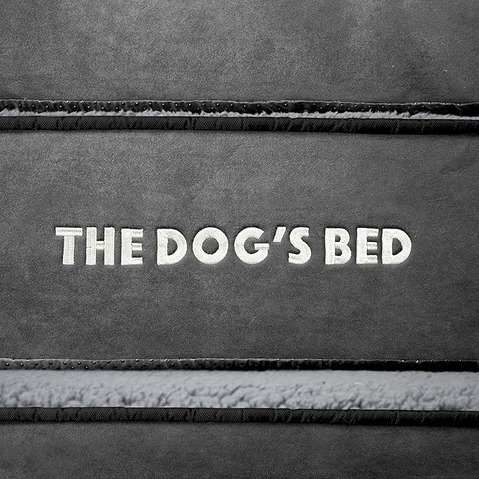 The Dog’s Bed Orthopedic Bolster Dog Bed Replacement Outer Cover - for CertiPUR-Certified Foam Beds, Flannel Fabric, Grey, Large - Image 5