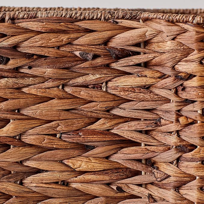 Bone Dry Pet Storage Collection, Bone Shape Hyacinth Toy Basket, Dark Brown, Medium - 21x13x8" - Image 2