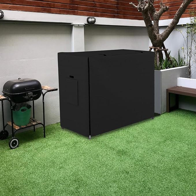 Dog Crate Cover 12 Oz Waterproof - Heavy Duty Privacy Dog Crate Cover with Mesh Pocket & Roll Up Window - Universal Fit Dog Kennel Cover (30" H x 43" W x 29" D, Black) - Image 6
