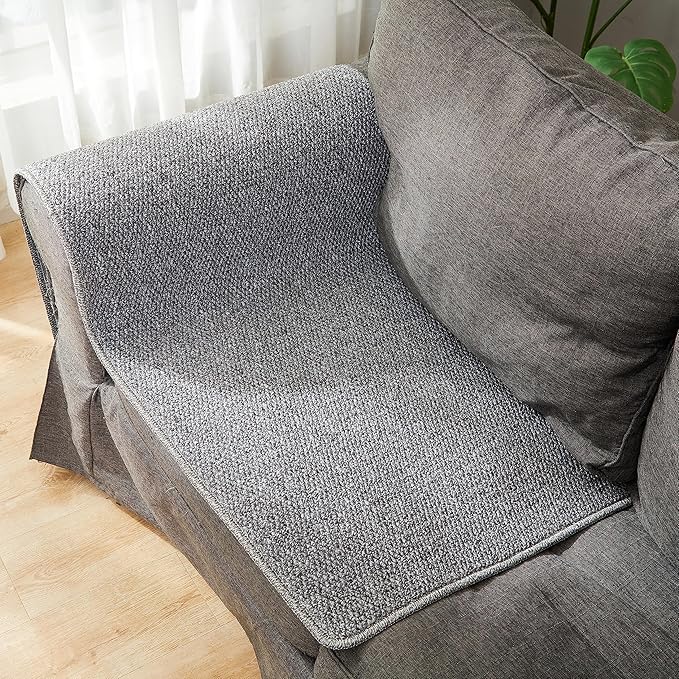 SHENGOCASE 67"x 23.6" Thickened Cat Wall Climbing Carpet, Cat Wall Furniture Scratcher, Scratching Post, Couch Sofa Protector (Grey) - Image 3